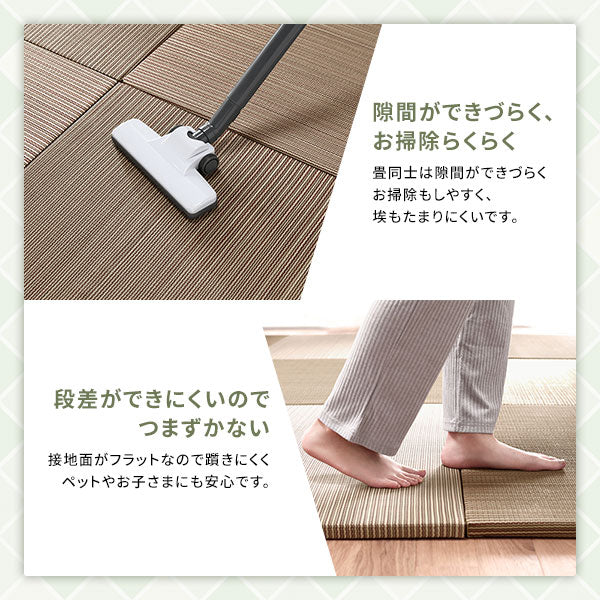 い草100％ ユニット畳 置き畳【単色】【12枚セット】ブルー - Image 8