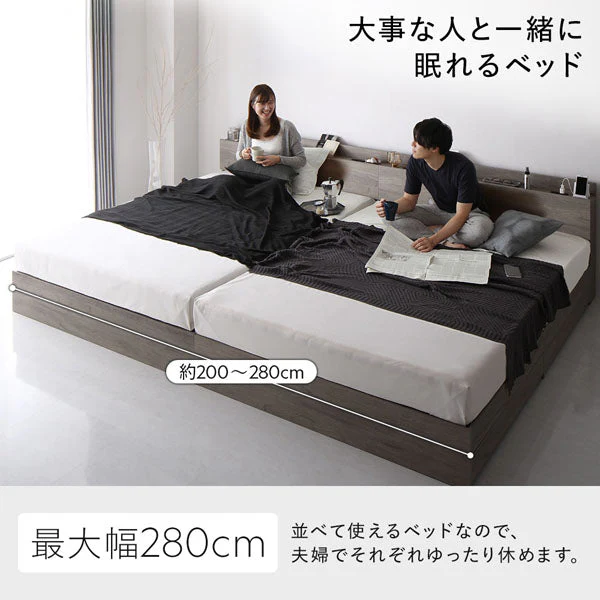 引き出し収納付きベッド 『Serest セレスト』 2台セット ホワイト - Image 13
