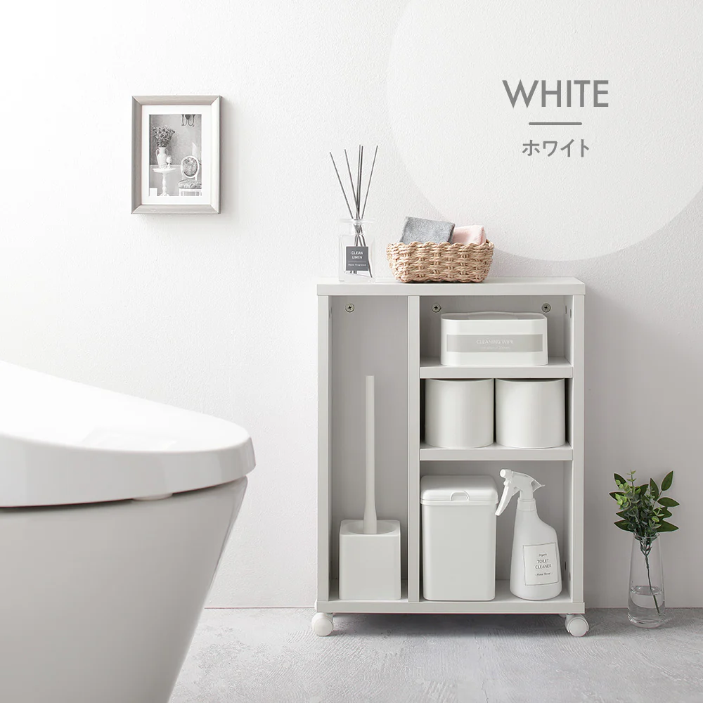 トイレ収納ラック ホワイト - Image 4