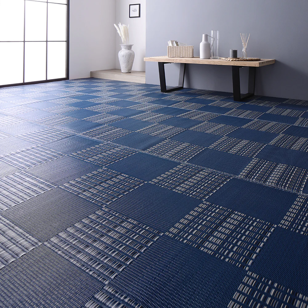 洗える い草調 ラグマット 日本製 江戸間1畳(約87×174cm) ブラウン - Image 18