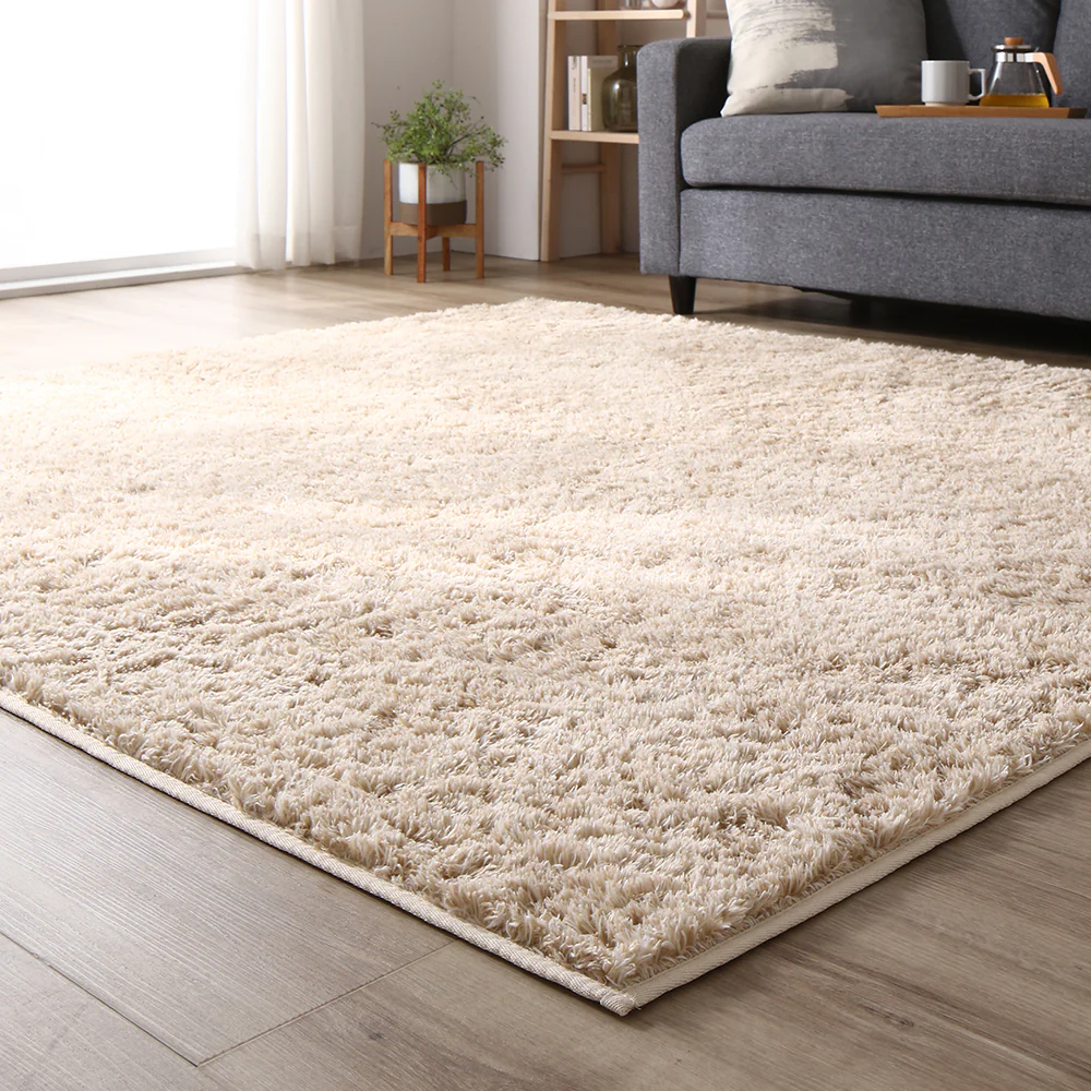 洗えるシャギーラグ 制菌加工 【1.5畳(約130×185cm)】 グレー - Image 19