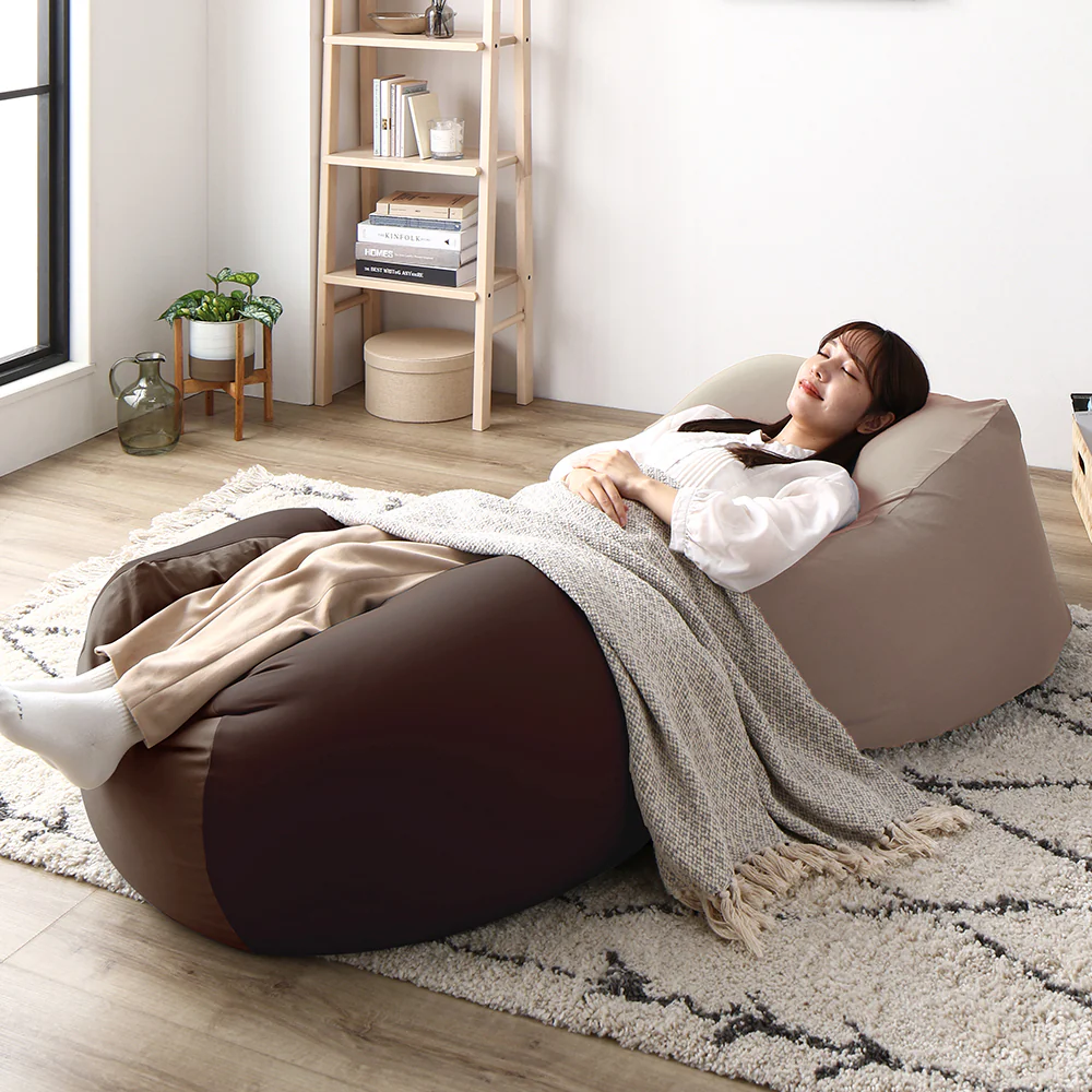 日本製 ビーズクッション 『STIIBO』 2個セット グレージュ・グレージュ - Image 33