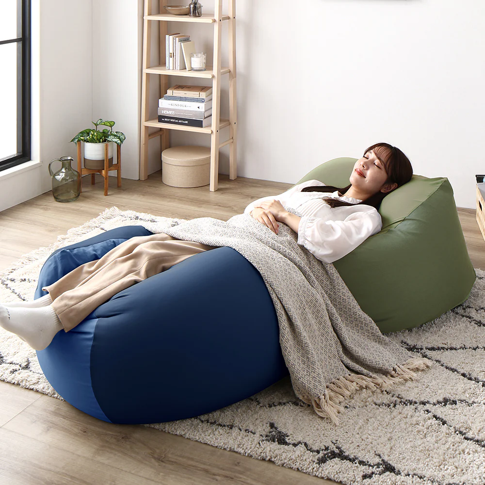 日本製 ビーズクッション 『STIIBO』 2個セット グレージュ・グレージュ - Image 36