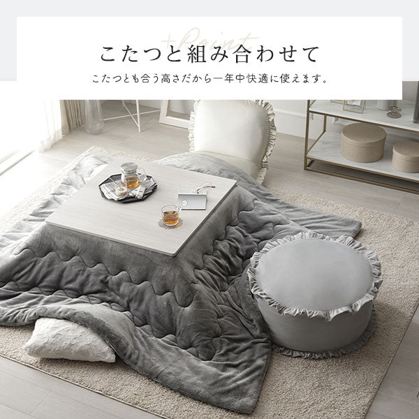 ニュアンスカラー 布団が収納できるクッションカバー スモーキーグリーン - Image 12